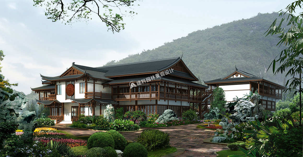 不同風(fēng)格、類型的建筑及其建筑不同部位的植物配置